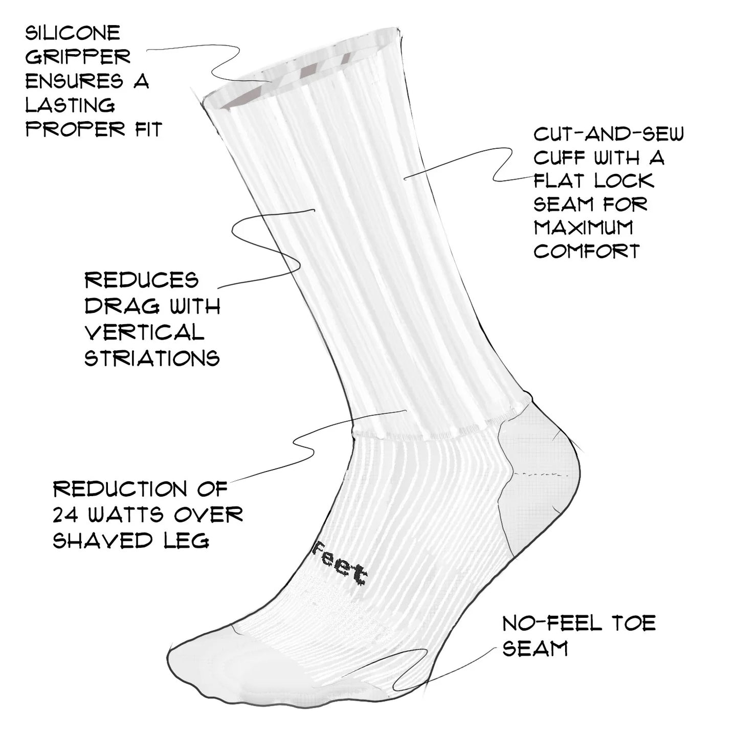 Evo Jet Tall Sock