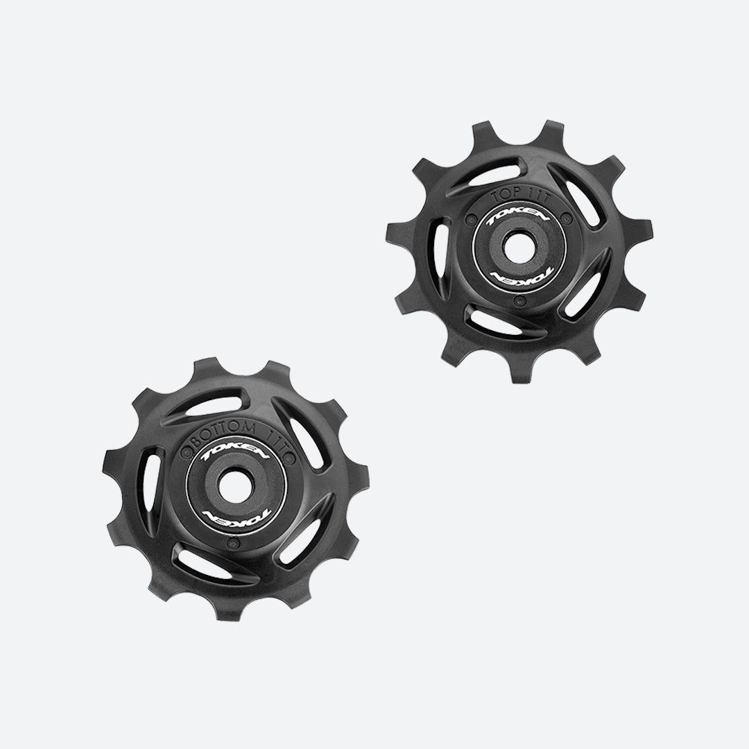 Pulley Wheel Set 12 Speed Road Dura Ace - Black Plastic