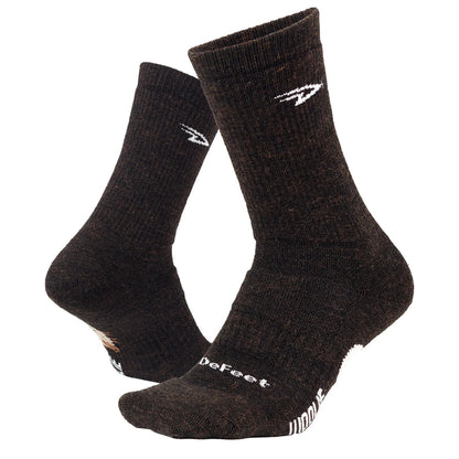 Woolie Boolie 6in Charcoal Grey Socks with D-Logo