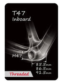 T47 Threaded Bottom Bracket INT 85.5/86.5/92mm Shimano